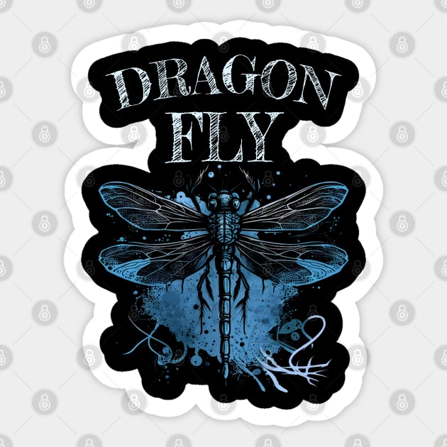 Dragonfly Sticker by piksimp